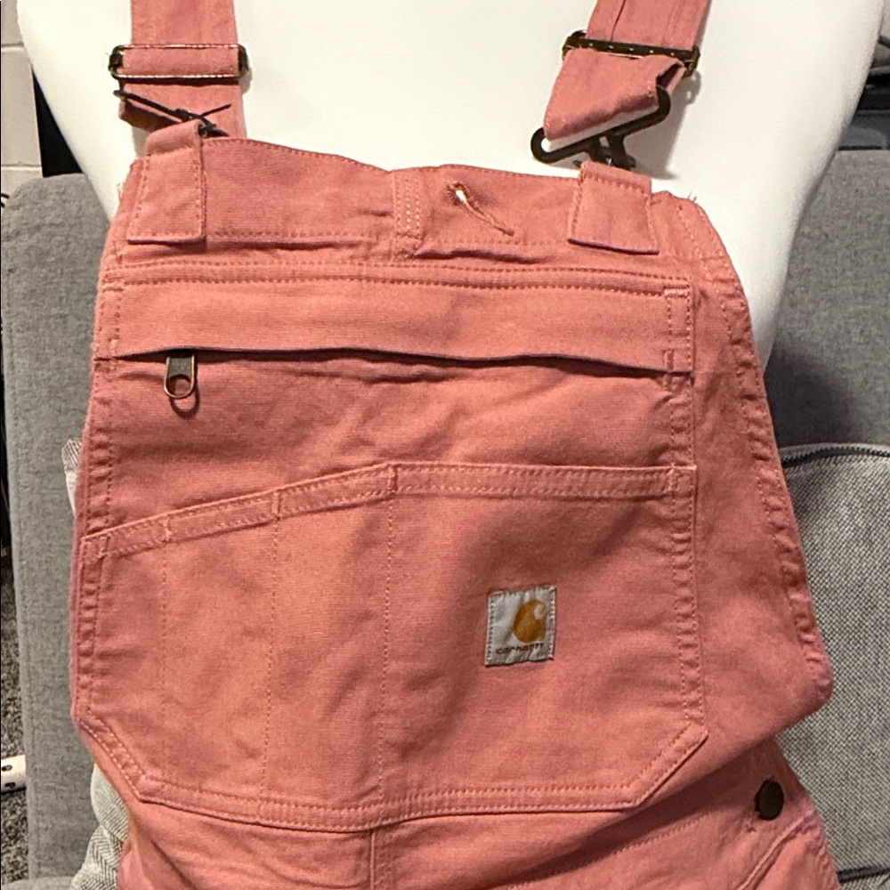 Carhartt Coral Overalls with Front Pocket